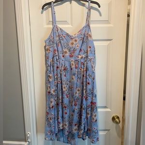 Torrid Size 2 (XXL/2X) Light Blue Floral Dress